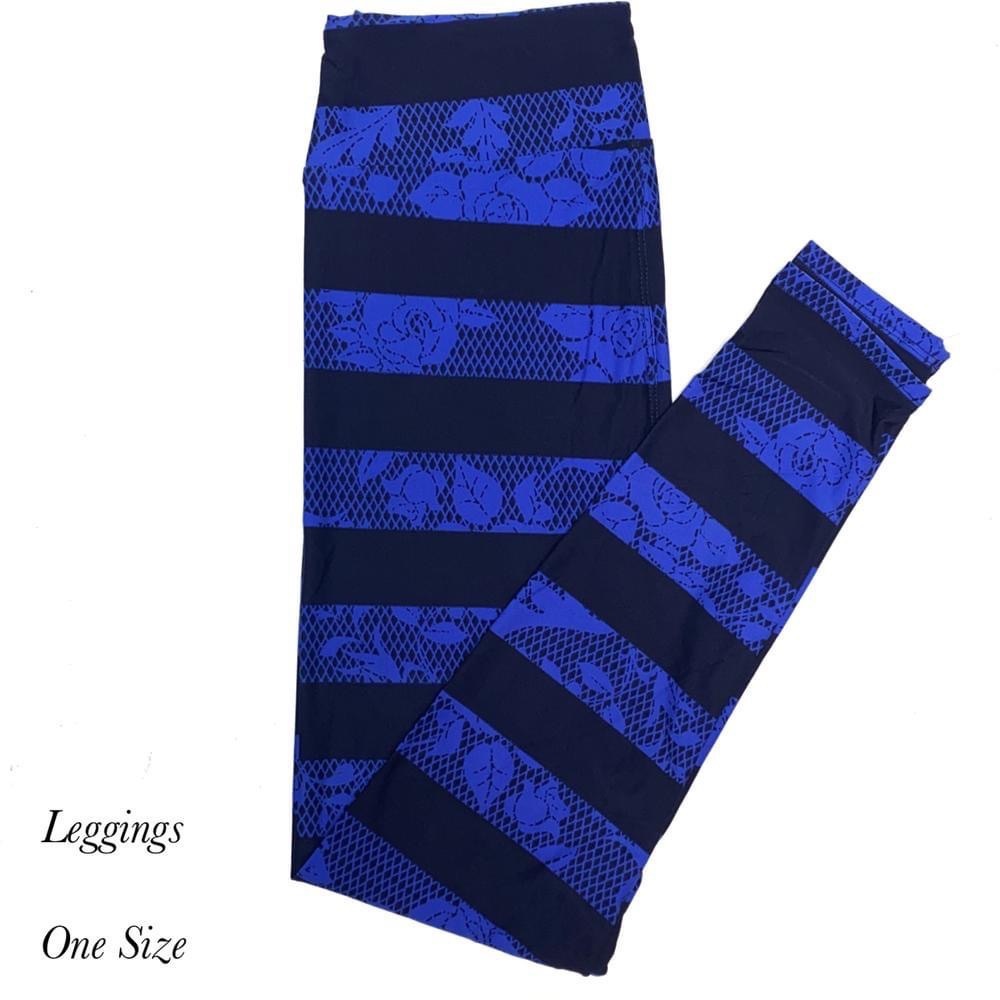 NWOT Lularoe OS leggings with gorgeous lace and flowers pattern.